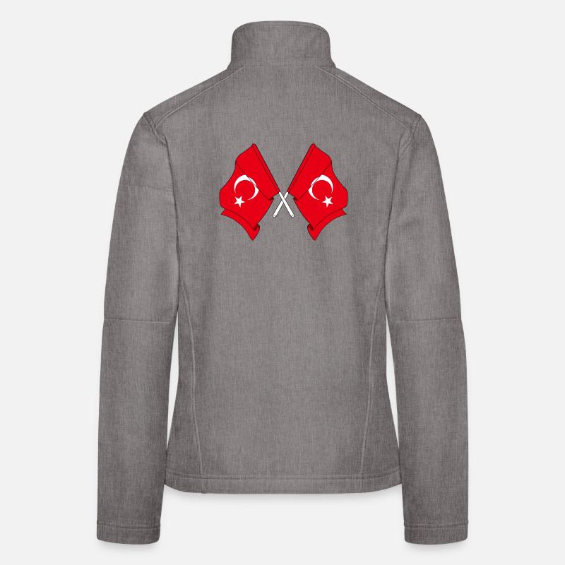 Two flags Turkey Women's Softshell Jacket