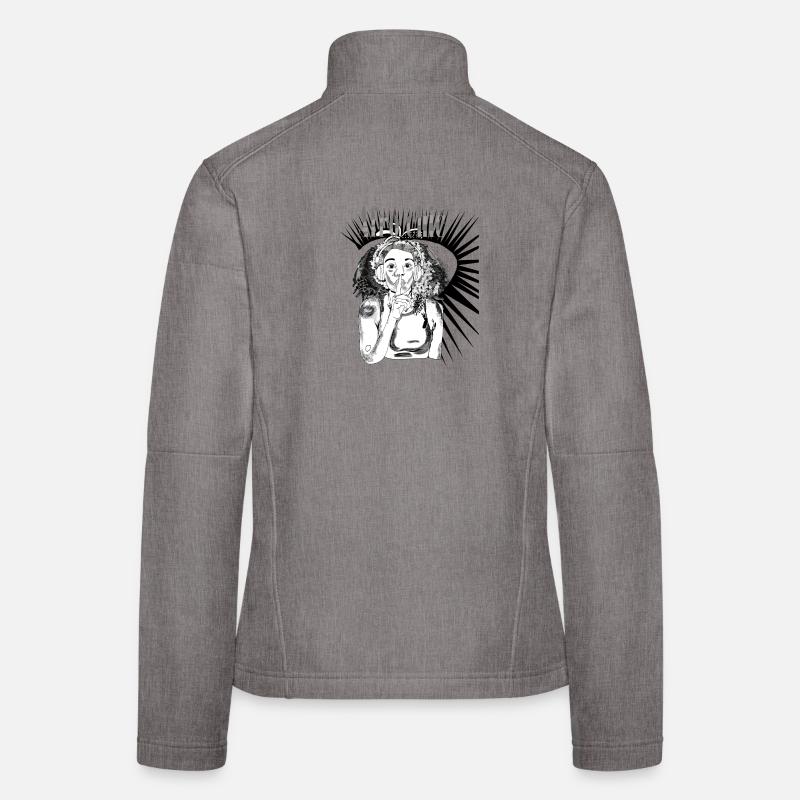 Art afro chic vecter Veste en tissu softshell Femme