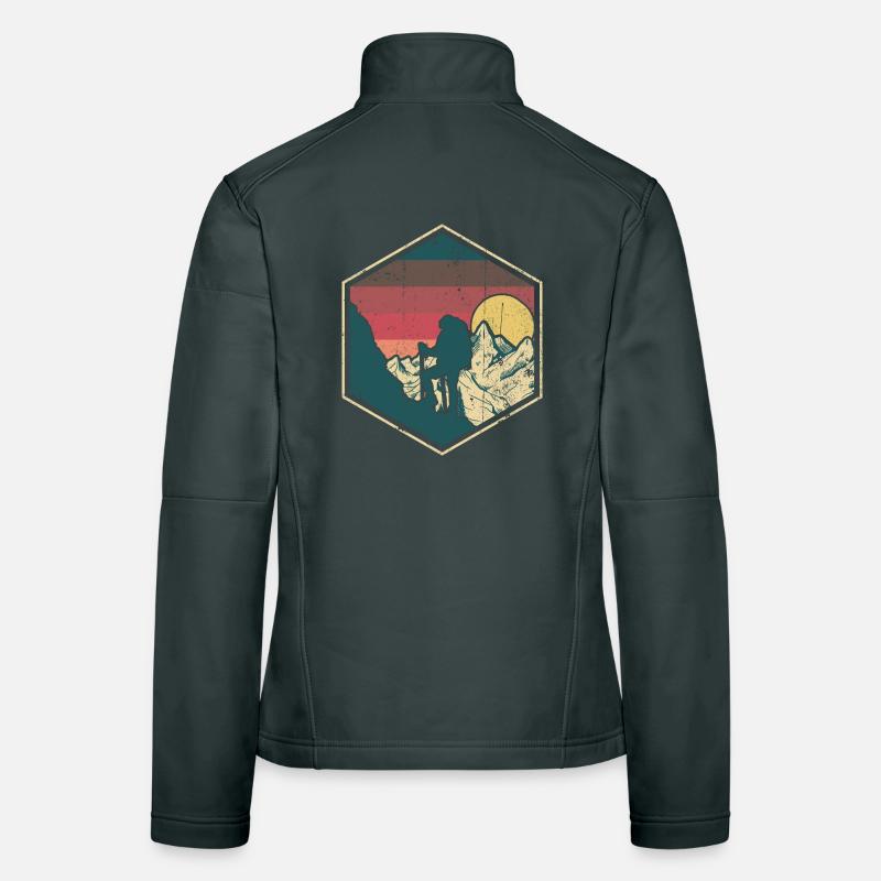 Sunset Summit Climber Hex Badge Women's Softshell Jacket