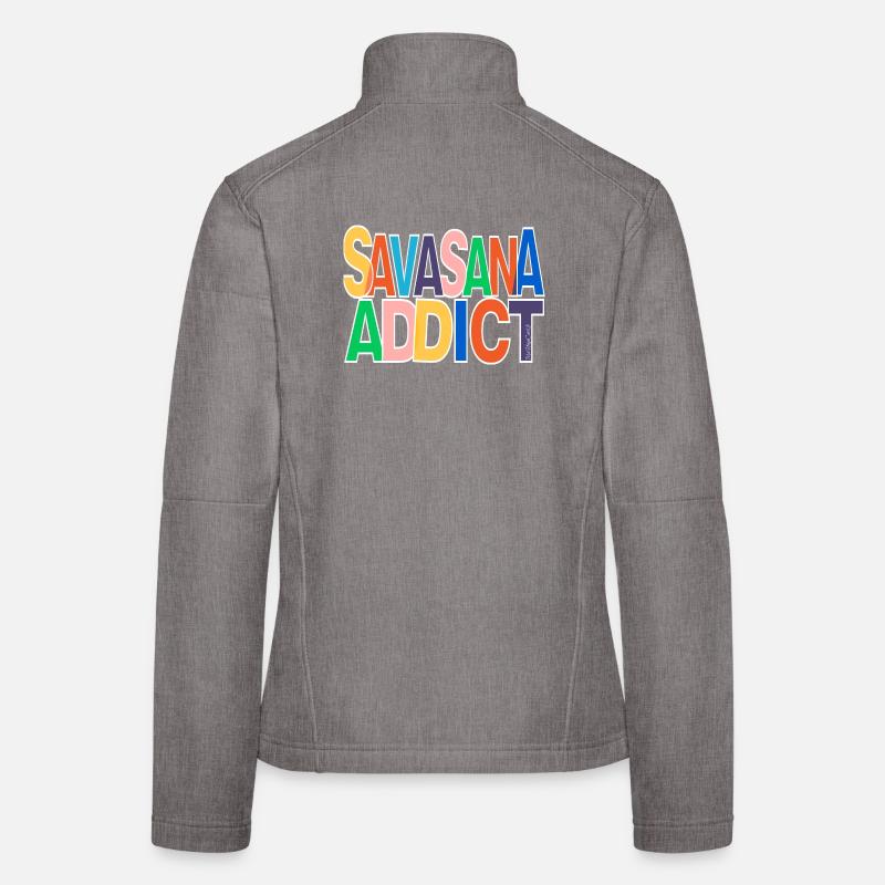 savasana addict Veste en tissu softshell Femme