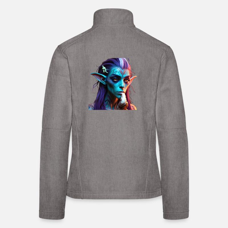 Psychedelic Alien: Galactic Trip Women's Softshell Jacket