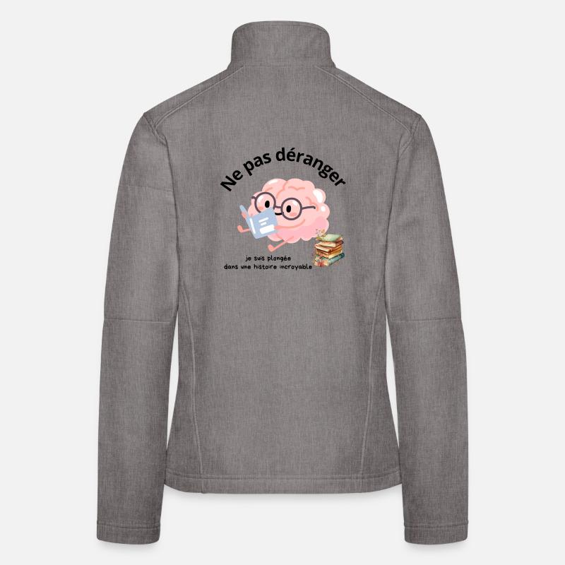 Ne pas déranger lecture Veste en tissu softshell Femme