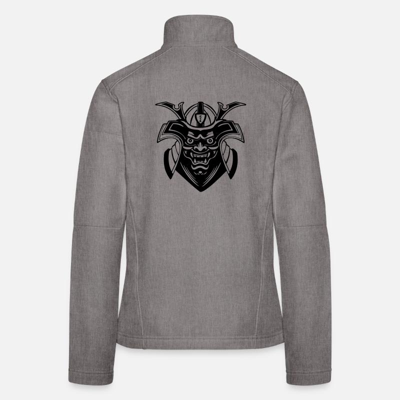 Conception du masque Shadow Menpō Veste en tissu softshell Femme