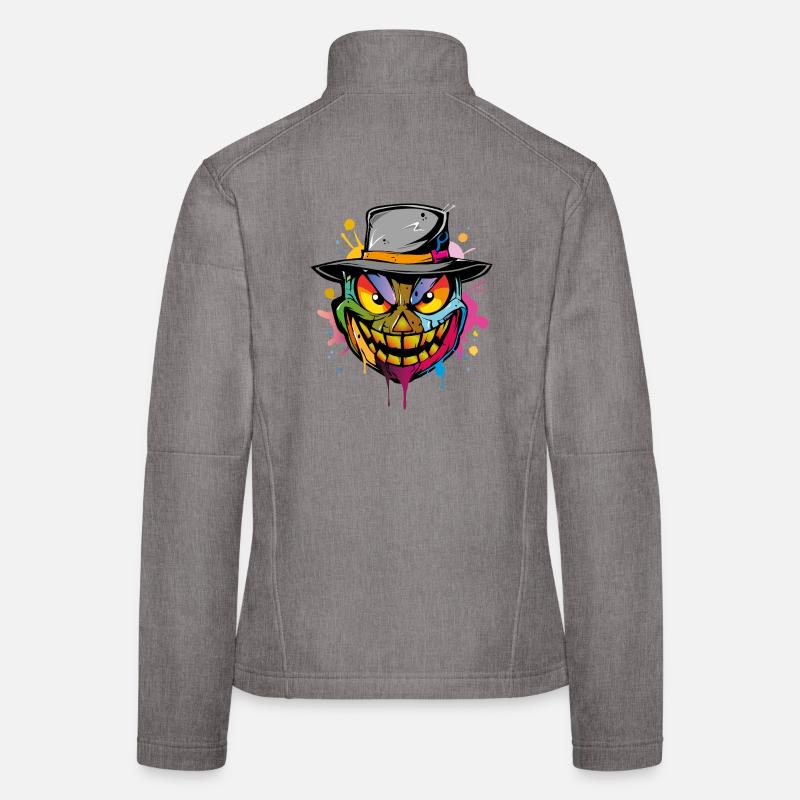 Halloween Face Frauen Softshelljacke