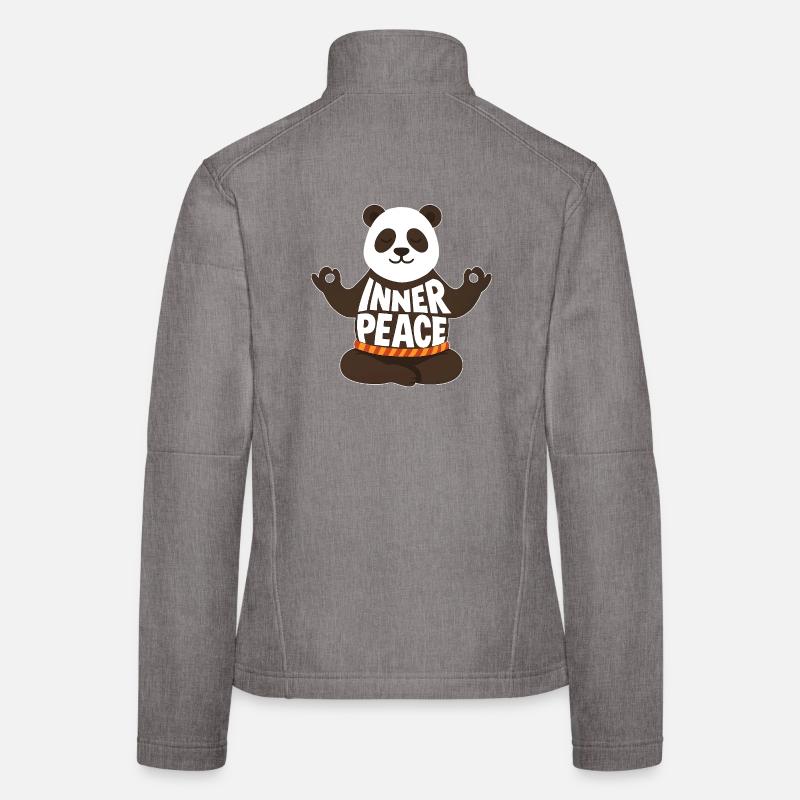 Meditating Panda - Inner Peace Women's Softshell Jacket