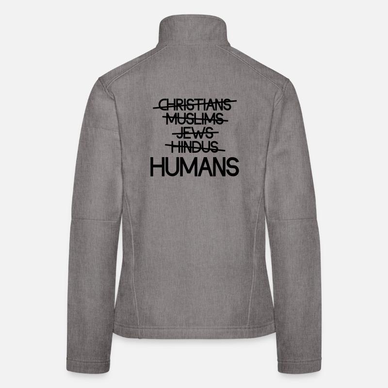 Menschen über Religion – Botschaft Frauen Softshelljacke