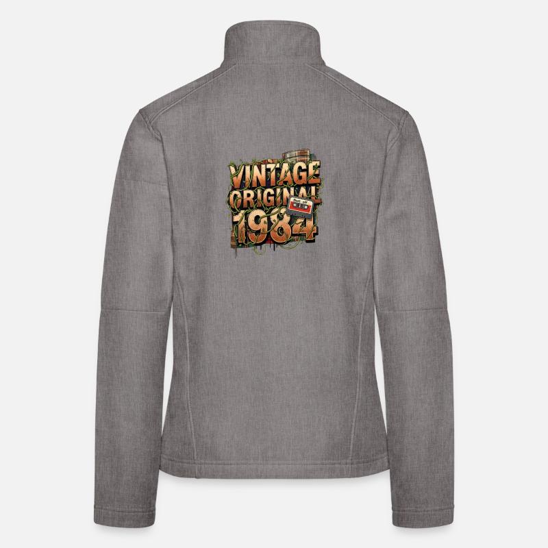 Vintage Original 1984 - Women's Softshell Jacket - heather grey