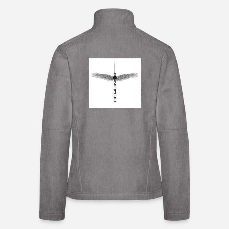 Berlin wings - Women's Softshell Jacket - heather grey