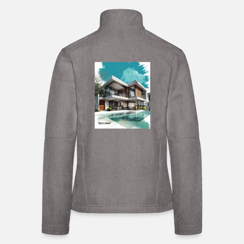 Ex' moderne Villa am Pool Frauen Softshelljacke