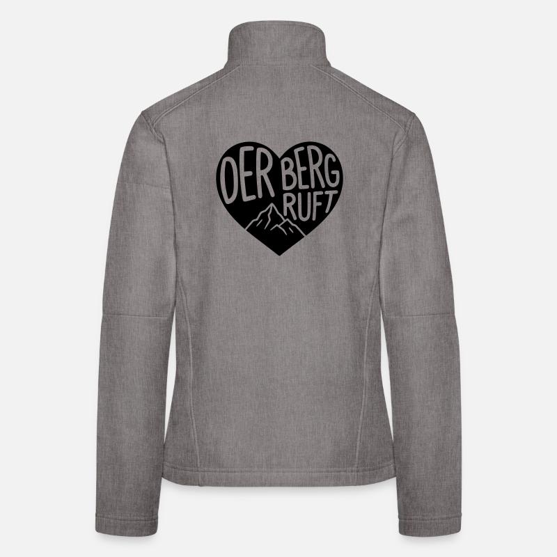 Der Berg ruft Herz  Frauen Softshelljacke