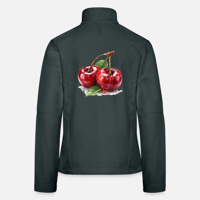 Kirsche Frauen Softshelljacke