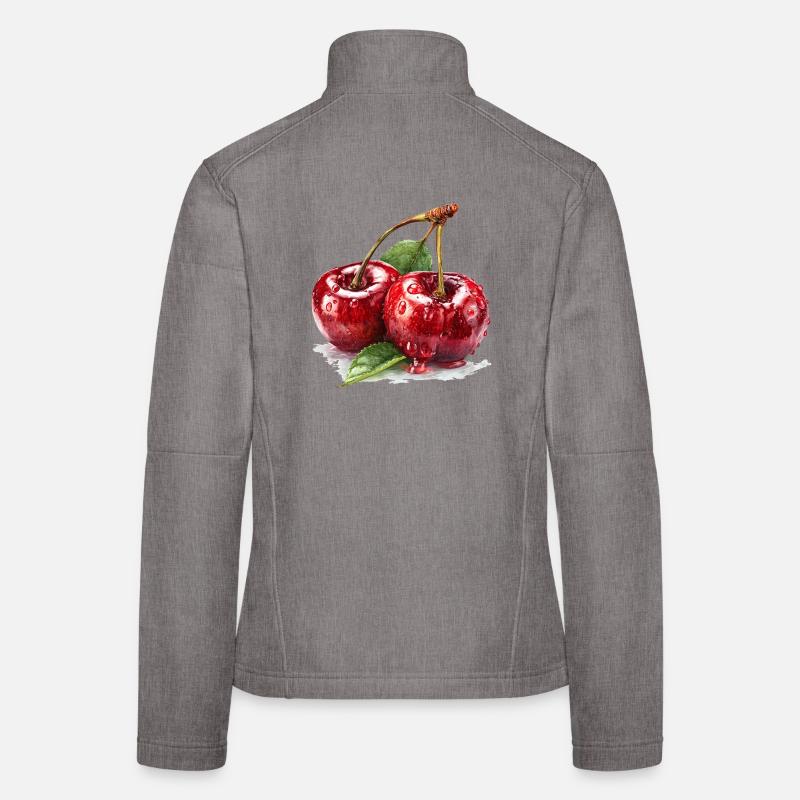 Kirsche Frauen Softshelljacke