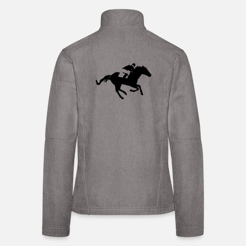 pferd_3 Veste en tissu softshell Femme