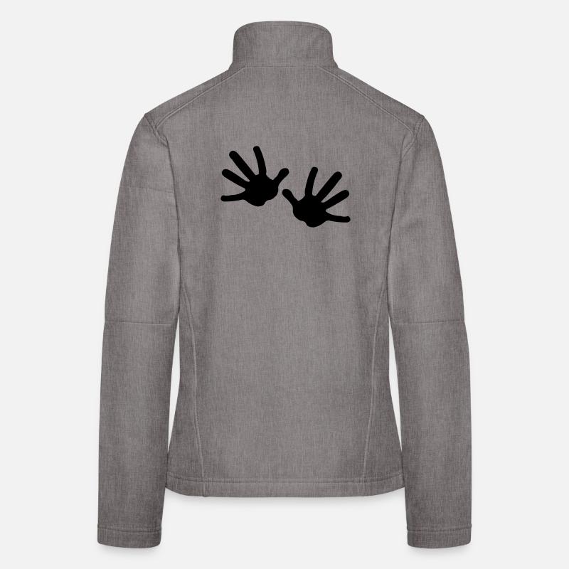 Deux mains Veste en tissu softshell Femme