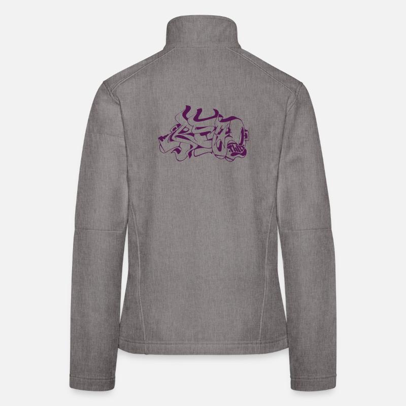 Abstract Graffiti Design Women's Softshell Jacket