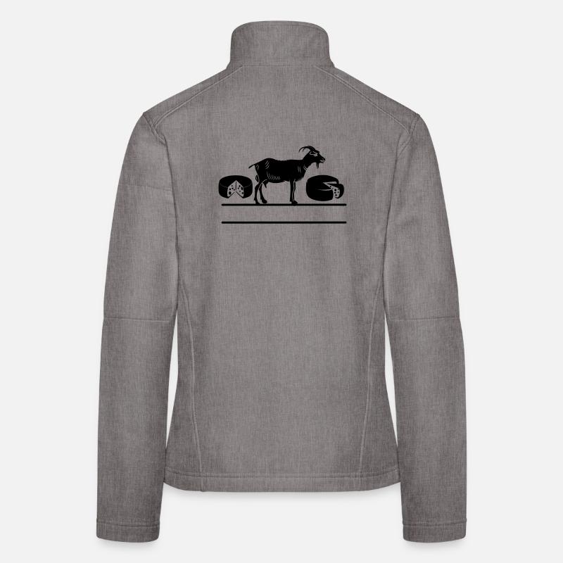 Bannière de bougies de chèvre Veste en tissu softshell Femme