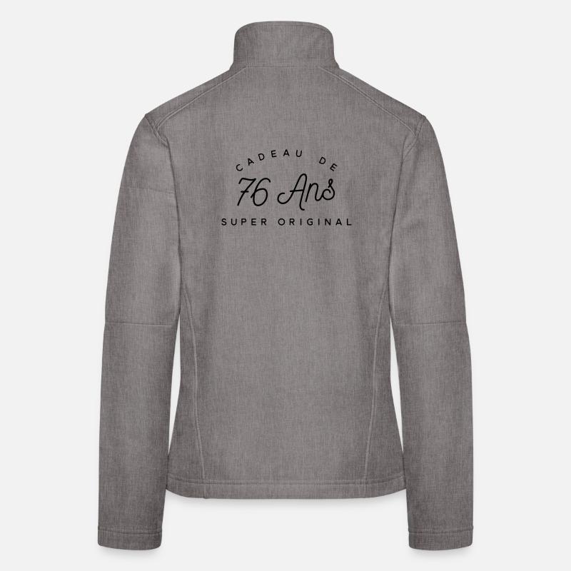 Cadeau 76 ans  Veste en tissu softshell Femme