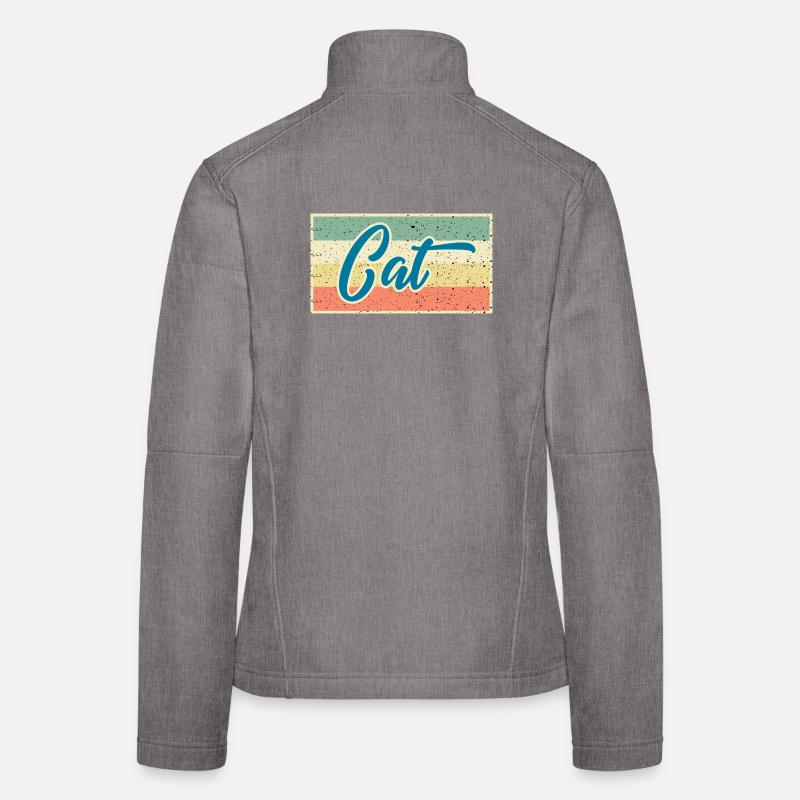 Cat Retro Design – Für echte Katzenfans Frauen Softshelljacke