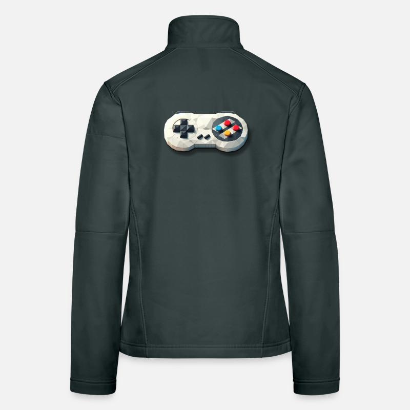 Retro Controller 16 Bit Gaming Nostalgie Frauen Softshelljacke
