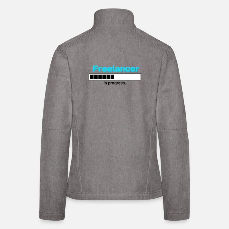 Freelancer in Progress – Selbstständigkeit Motiv Frauen Softshelljacke