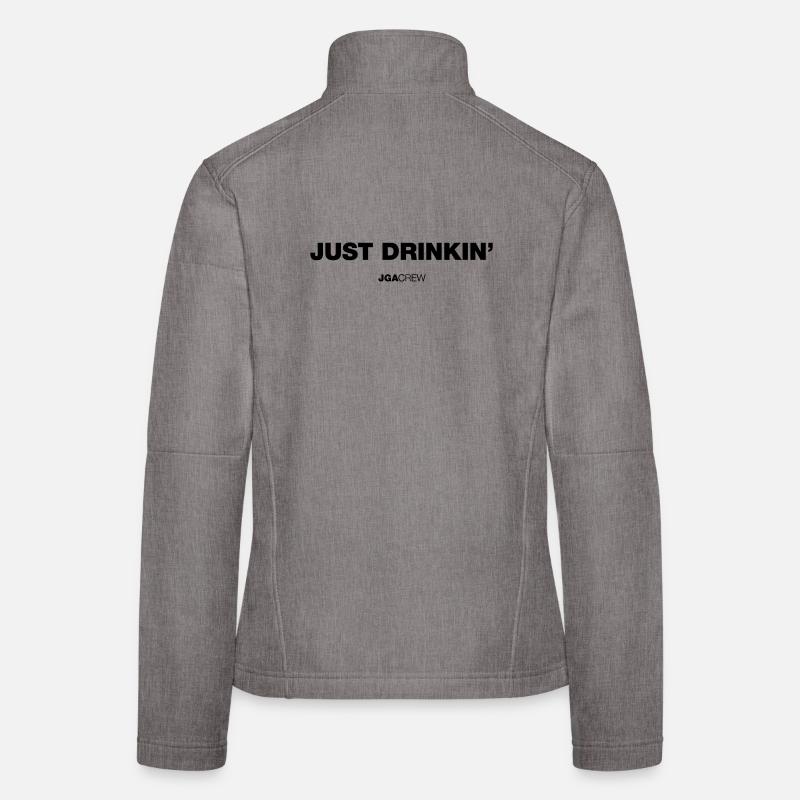 Bachelor Party: Just drinkin' (Bachelor Party) - Women's Softshell Jacket - heather grey