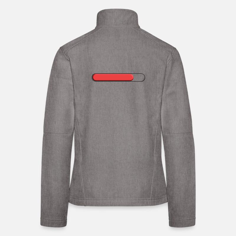 Jauge moyenne Rouge (trois quart) Veste en tissu softshell Femme