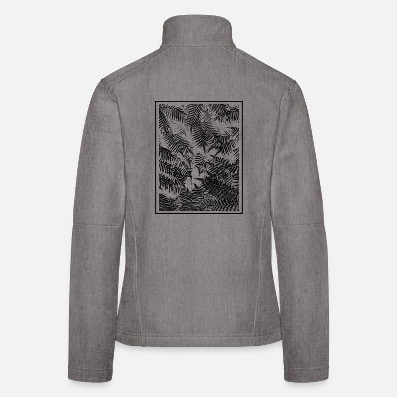 Fougère Végétale Veste en tissu softshell Femme