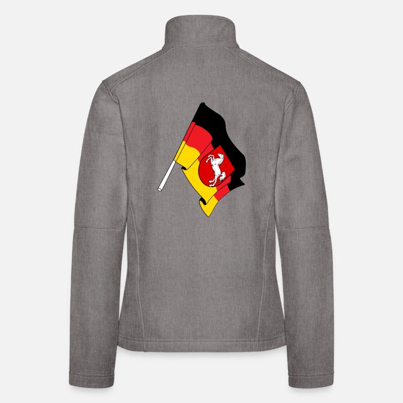 Drapeau Basse-Saxe Veste en tissu softshell Femme