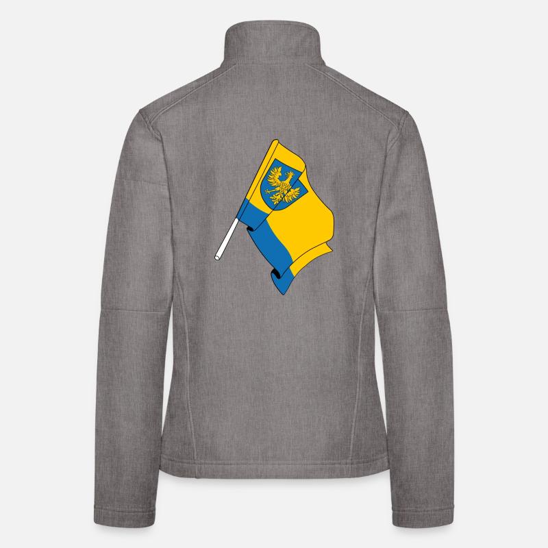 Drapeau Opole Pologne Veste en tissu softshell Femme