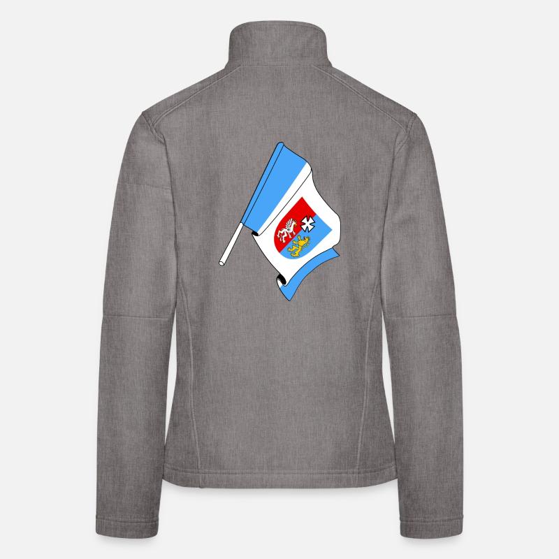 Drapeau : Subcarpathia Poland Veste en tissu softshell Femme
