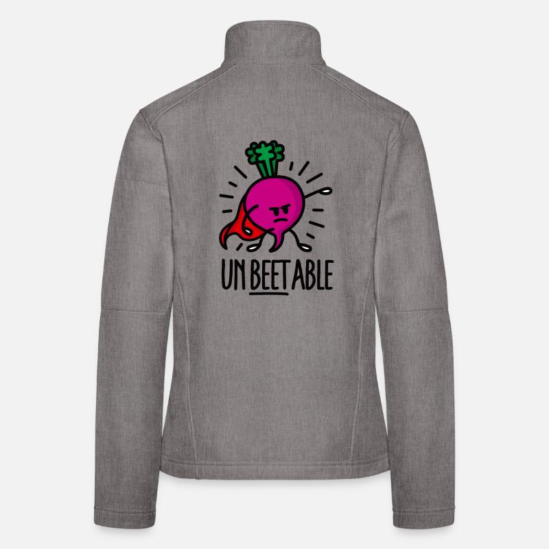 Unbeetable / unbeatable beetroot beet light Women's Softshell Jacket