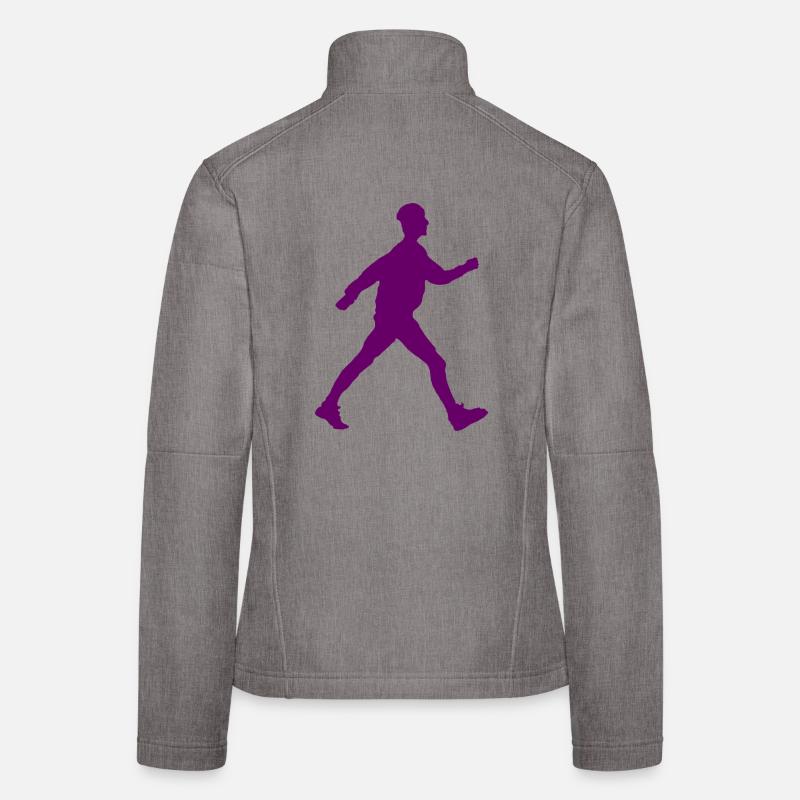 Walker shadow image purple Women's Softshell Jacket