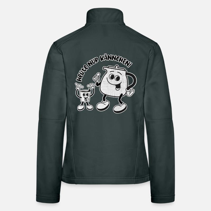 Heute nur Kännchen. Wird ein harter Tag – RETRO Frauen Softshelljacke