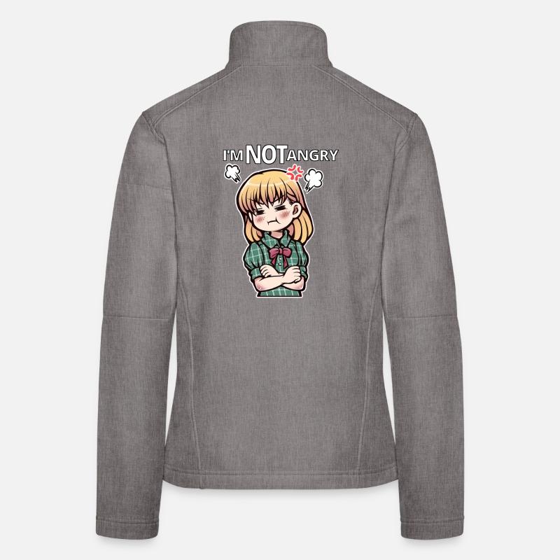 I'm not mad! - Women's Softshell Jacket - heather grey