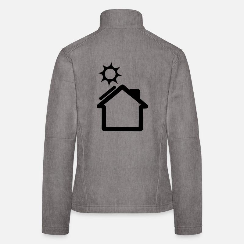 Solar panel on house logo Women's Softshell Jacket