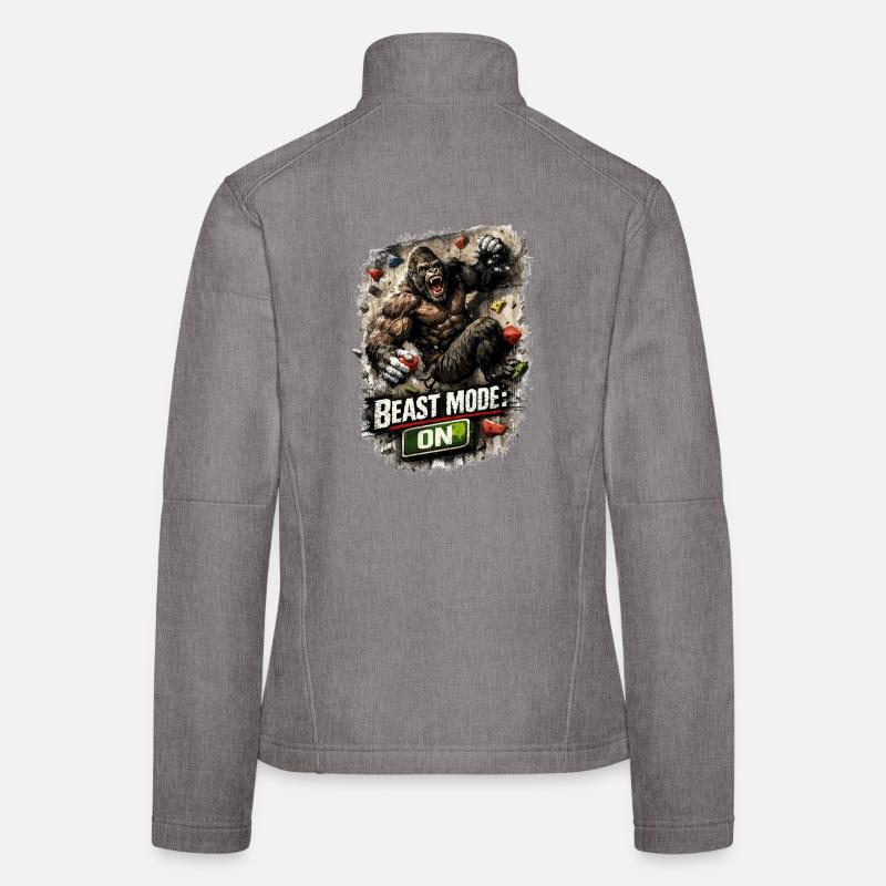 Biestmodus Gorilla – Bouldern & Kletter Shirt Frauen Softshelljacke