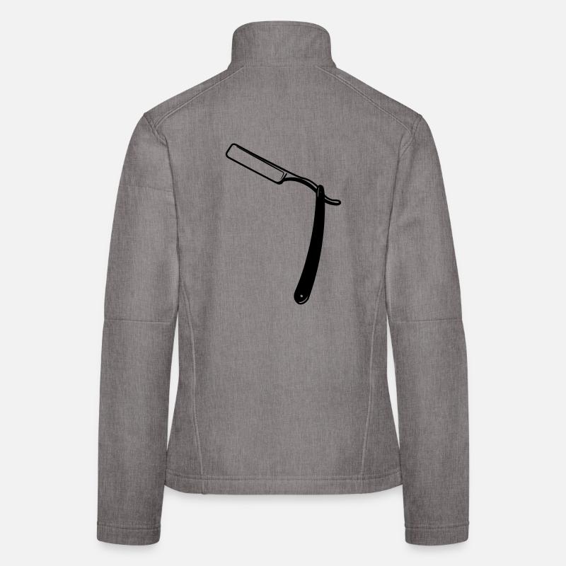 Razor open transparent shadow image Women's Softshell Jacket