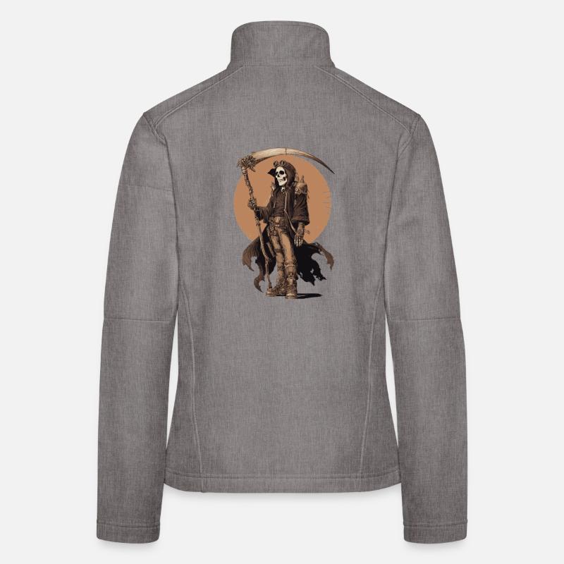 Steampunk Grim Reaper – Style Industriel Veste en tissu softshell Femme