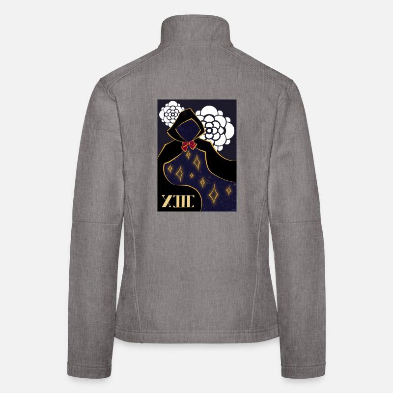 Death Tarot - Women's Softshell Jacket - heather grey