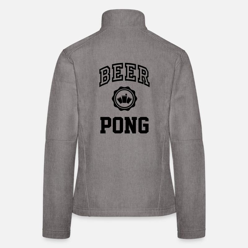 Bier Pong Uni Frauen Softshelljacke