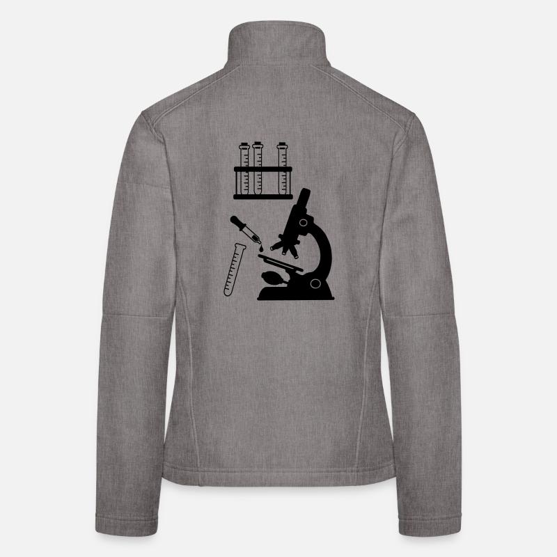 Recherche en laboratoire de microscope Veste en tissu softshell Femme
