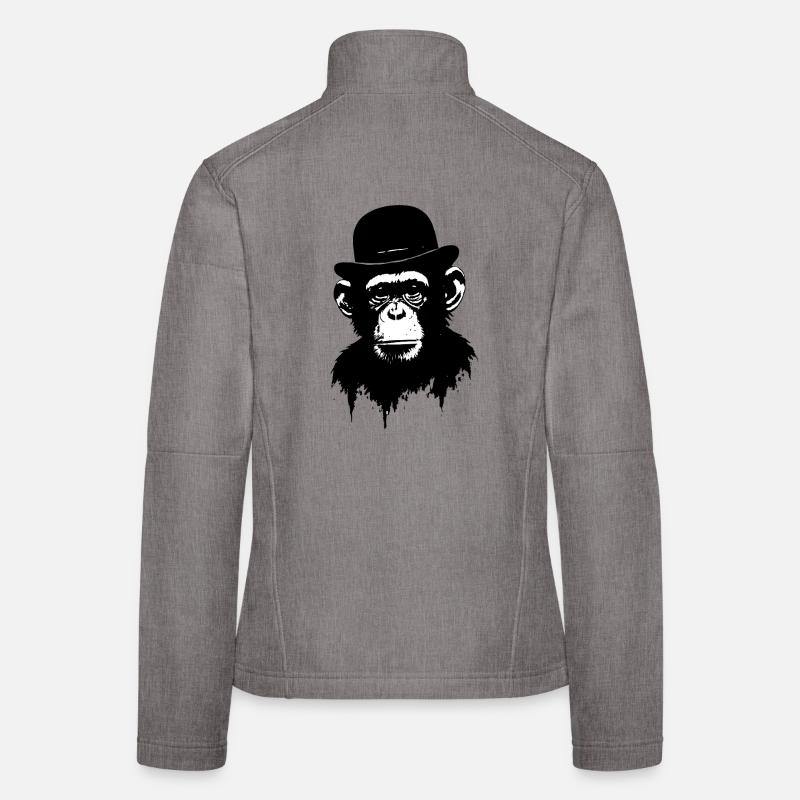 Chilliger Affe mit Melone Frauen Softshelljacke