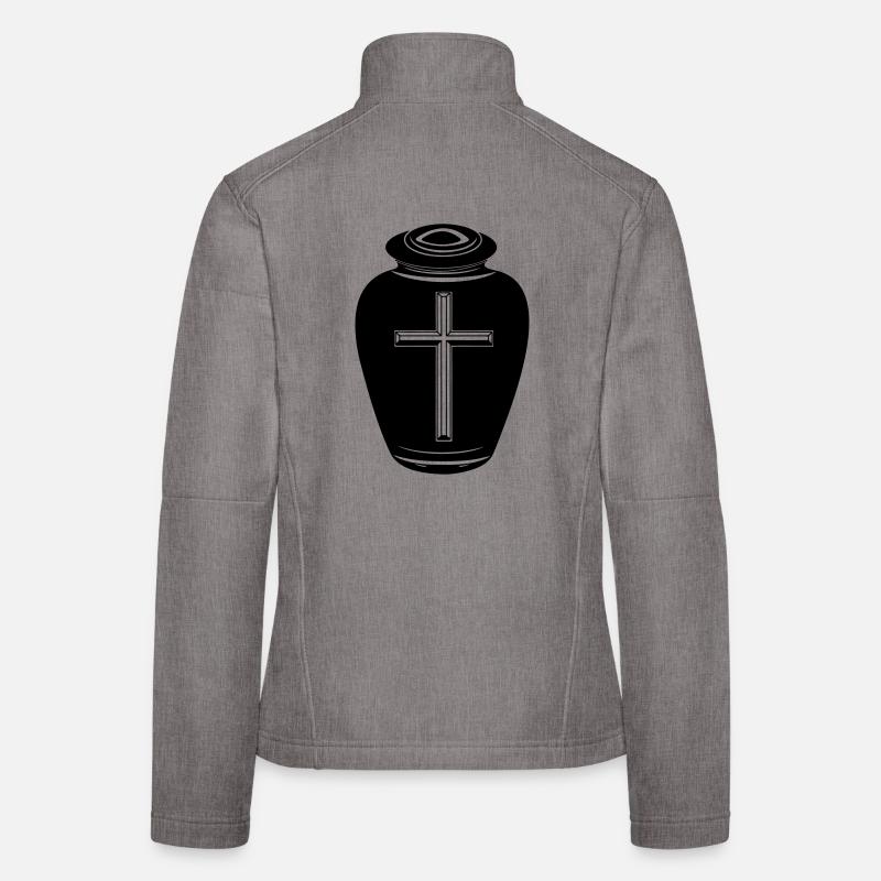 Urne mit Kreuz Frauen Softshelljacke