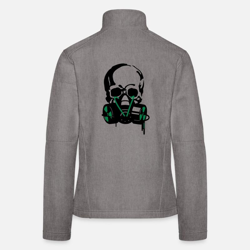 crâne + masque Veste en tissu softshell Femme