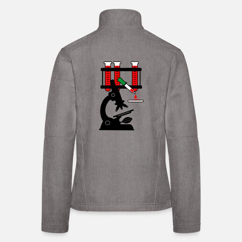 Microschoop de don de sang Veste en tissu softshell Femme