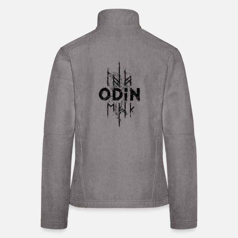 Odin-Runen-Wikinger-Edda-Gott Frauen Softshelljacke