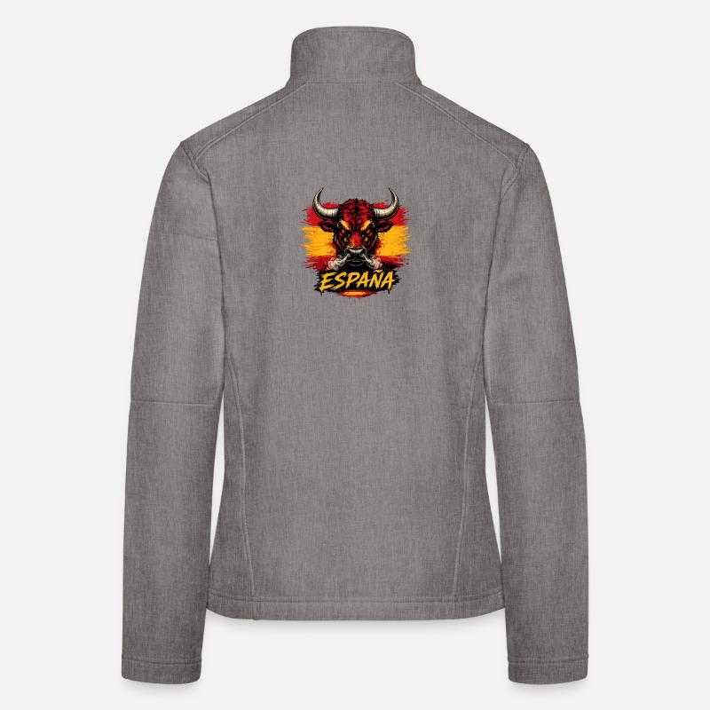 Spanischer Stier im Espana Look Frauen Softshelljacke