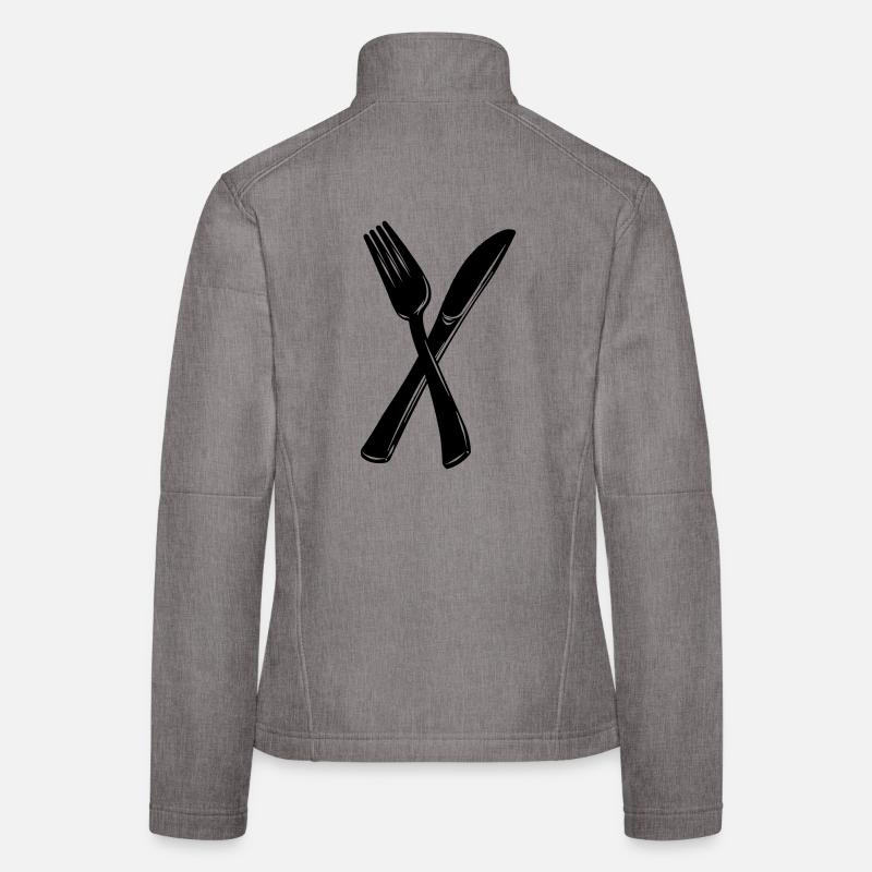 Knife and fork Women's Softshell Jacket