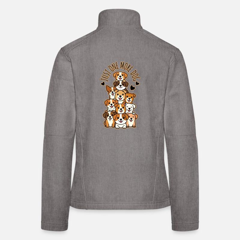 Nur noch ein Hundestapel Frauen Softshelljacke
