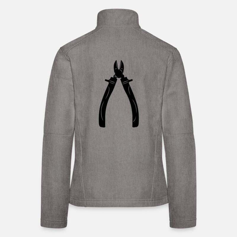 Pinces de coupe Veste en tissu softshell Femme